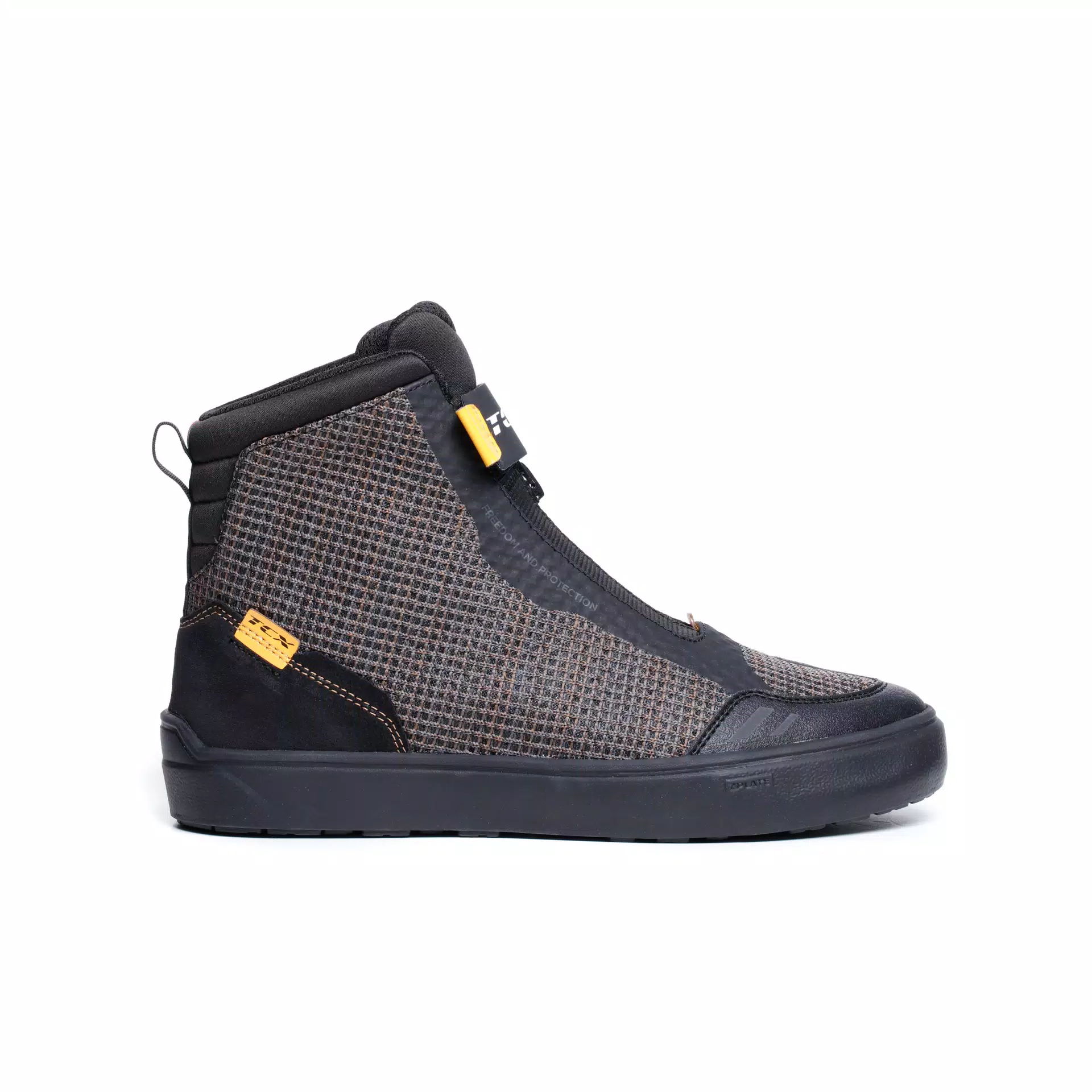 IKASU 2 AIR SUMMER MOTORCYCLE SHOES MEN - BLACK/OCHRE