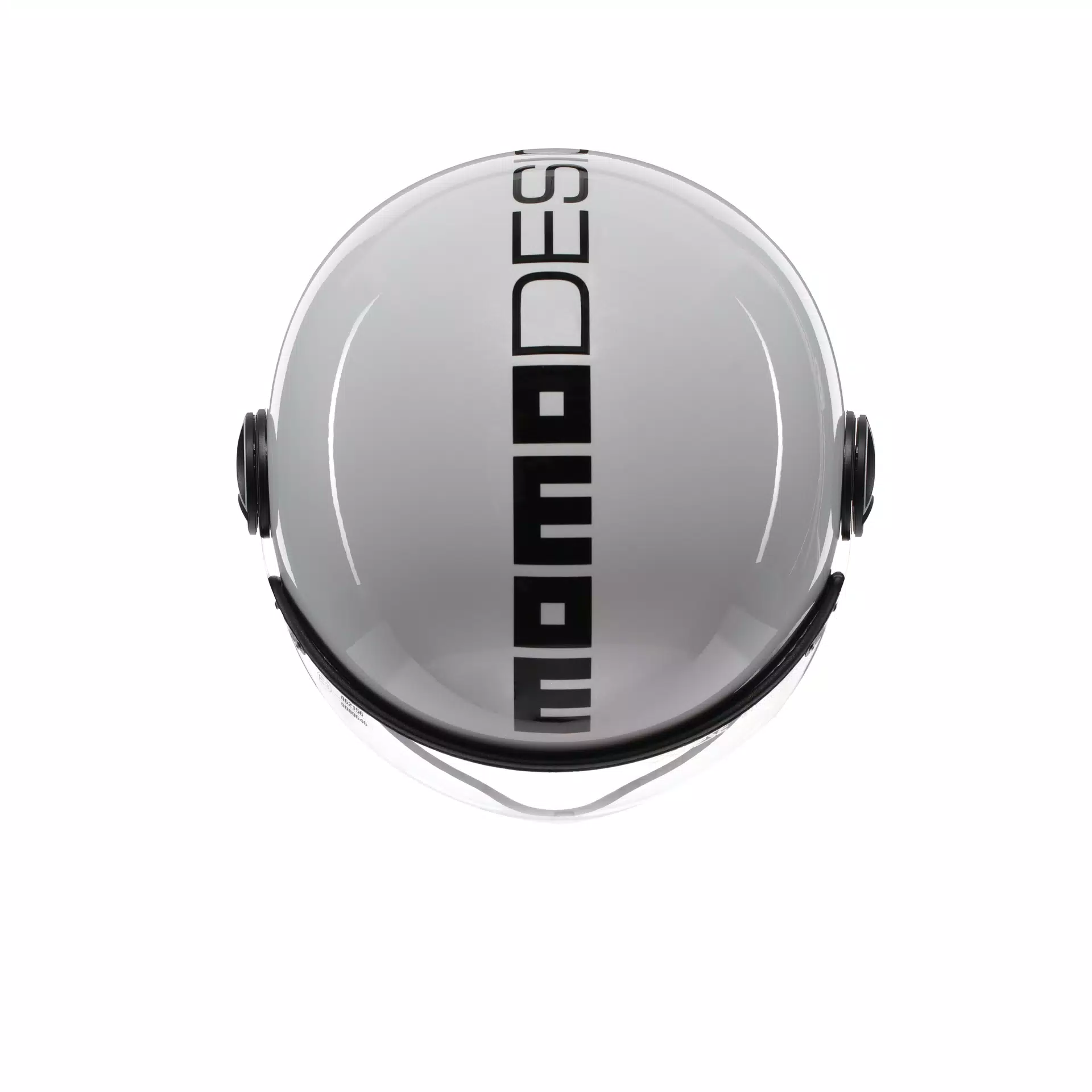 MOMODESIGN FGTR EVO WEISS QUARZ / SCHWARZ - JET-HELM MIT DOPPELVISIER E2206