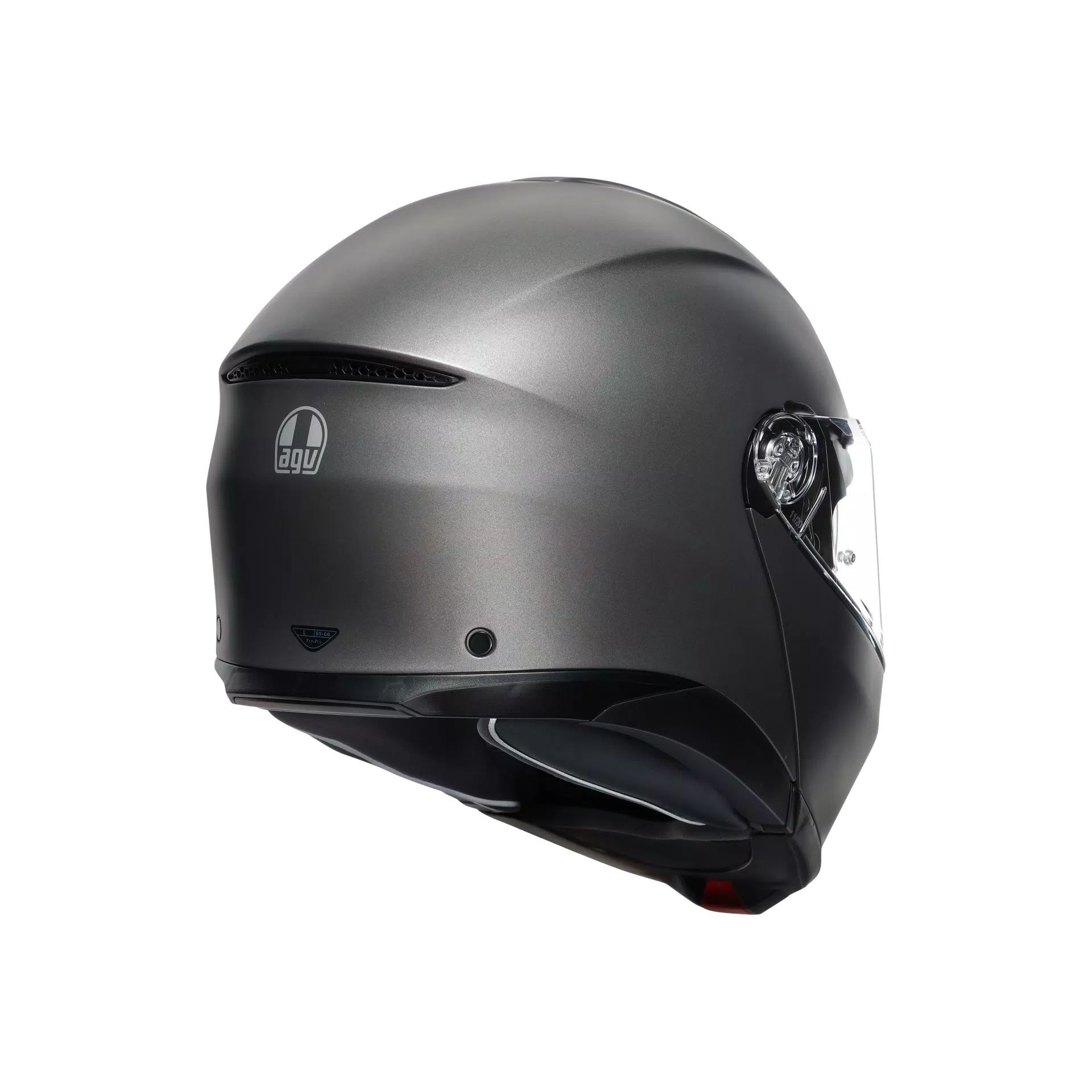 TOURMODULAR LUNA GREY MATT - MOTORBIKE FLIP UP HELMET E2206