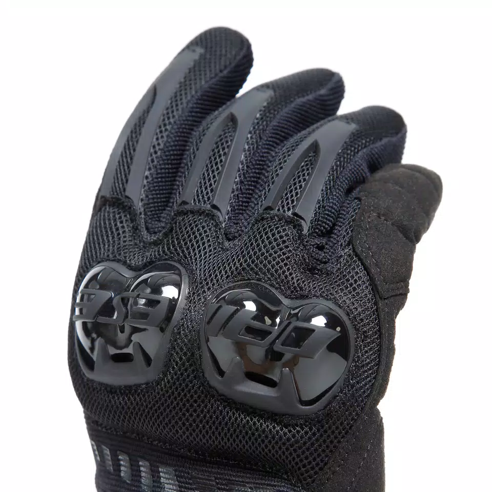 MIG 3 AIR - MEN'S MOTORCYCLE TEXTILE SUMMER GLOVES - BLACK/BLACK - 7