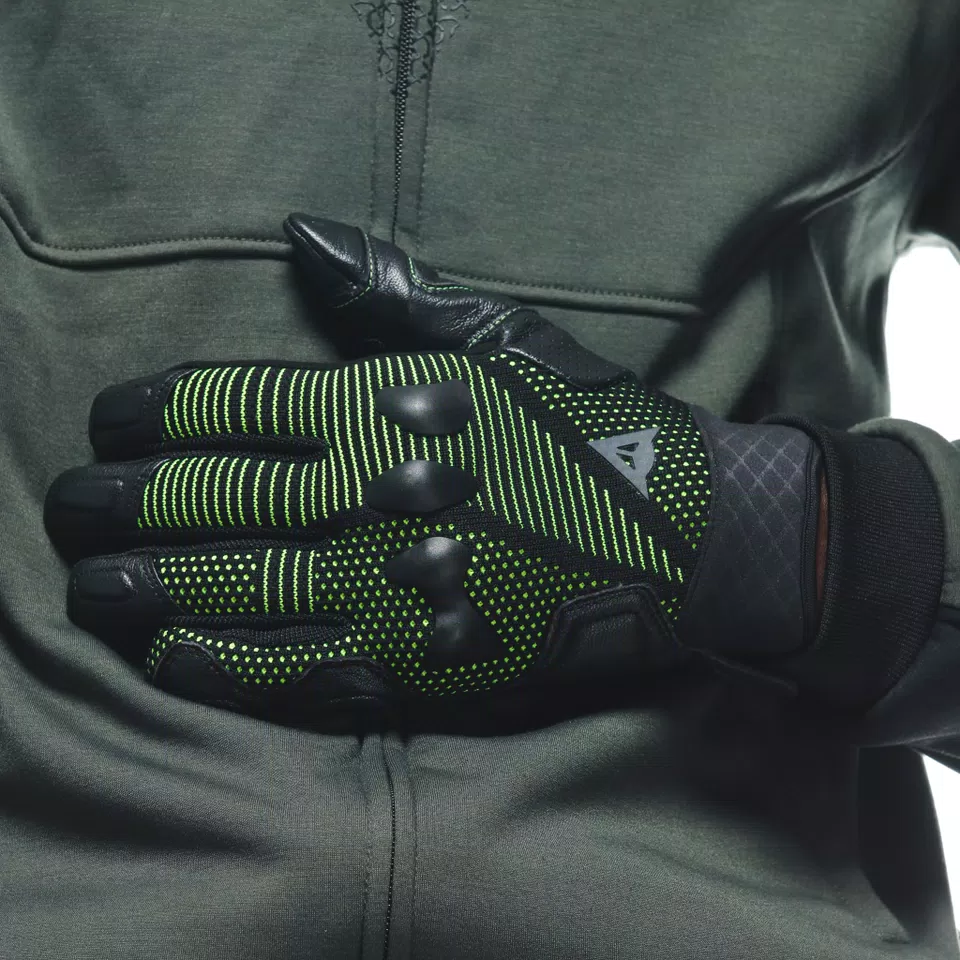 UNRULY ERGO-TEK GLOVES - ANTHRACITE/ACID-GREEN - 8