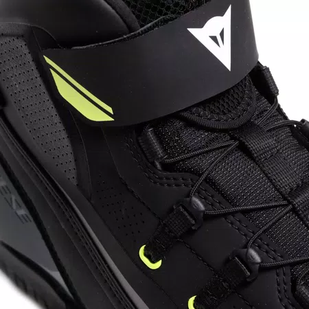 HERIAN D-WP - CHAUSSURES DE MOTO IMPERMÉABLES - BLACK/WHITE/YELLOW-FLUO - 5