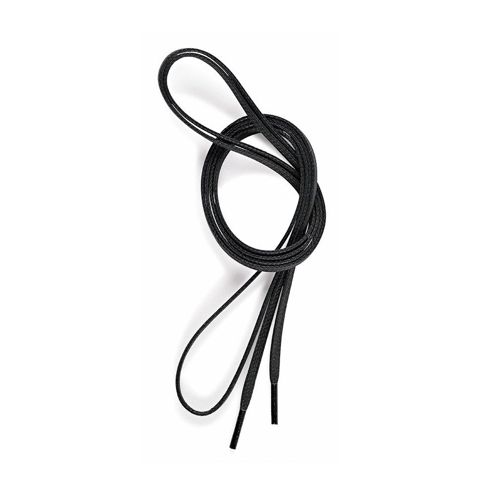Black shoe laces flat discount