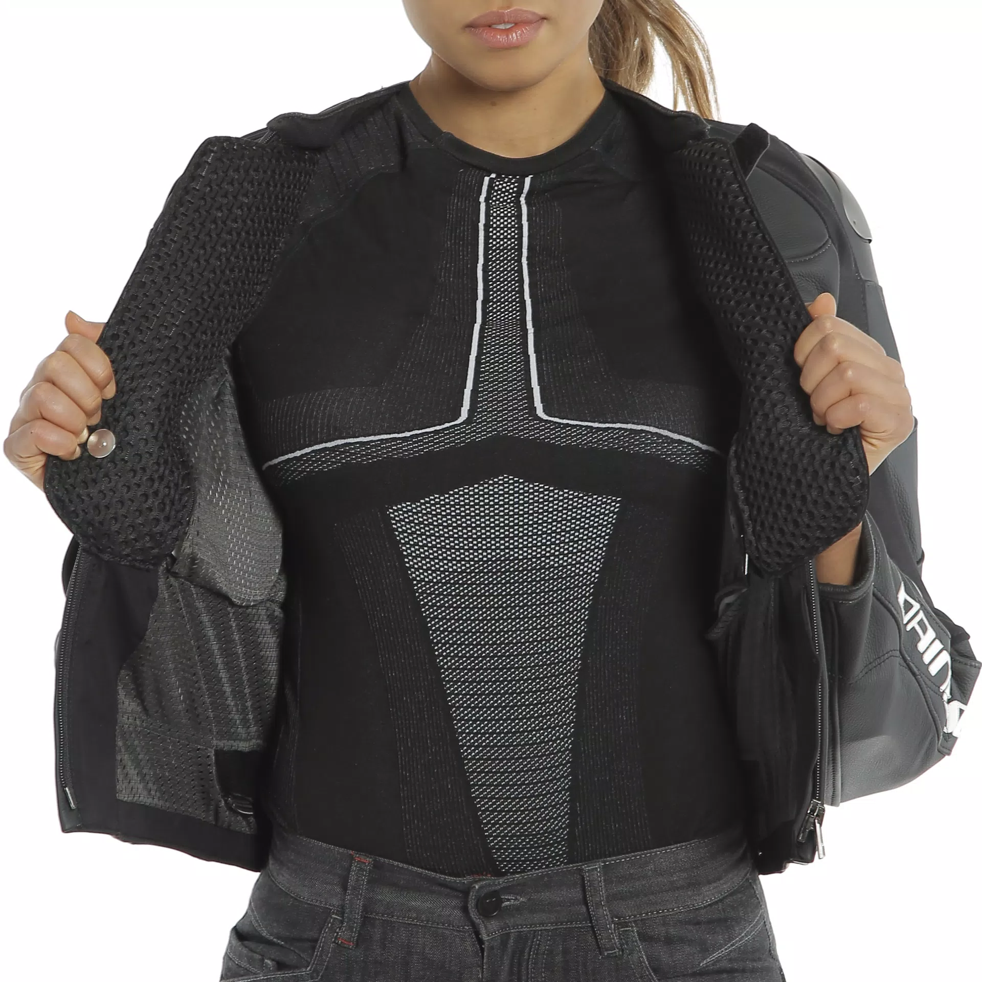 RACING 3 D-AIR LADY LEATHER JACKET