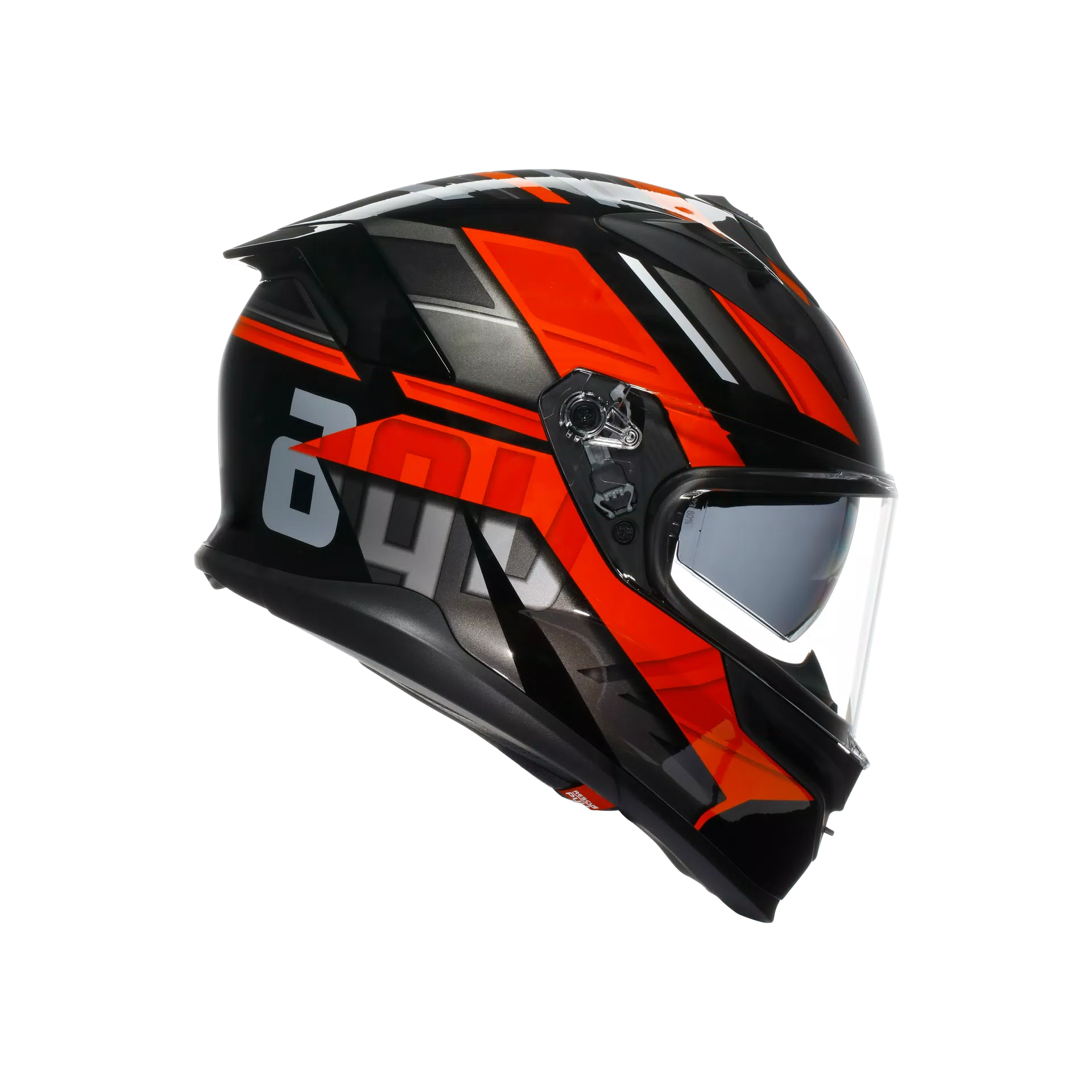 K7 MPLK TAURAX BLACK/RED - MOTORBIKE FULL FACE HELMET E2206