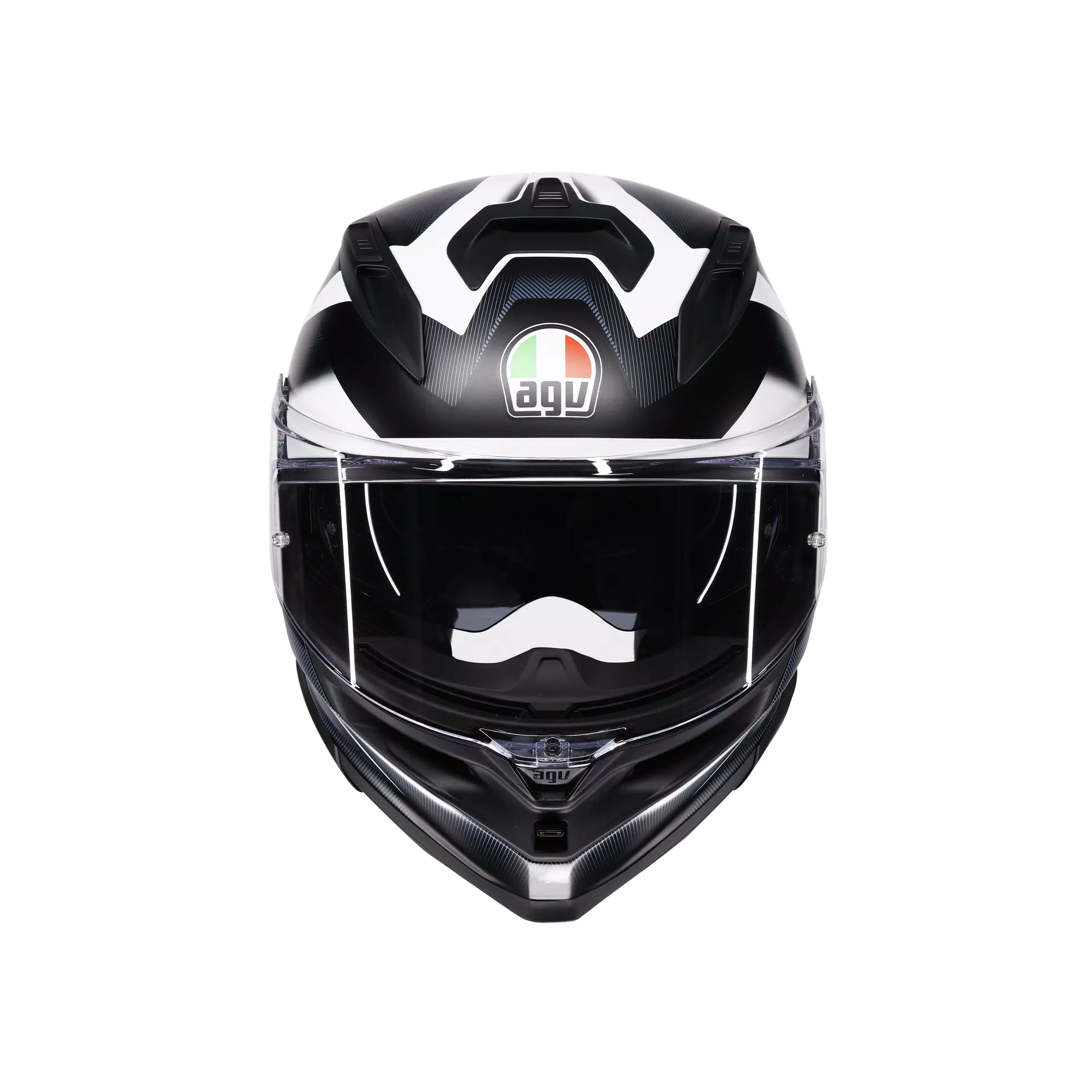 K7 MPLK GLIMPSE MATT BLACK/WHITE - CASCO MOTO INTEGRALE E2206