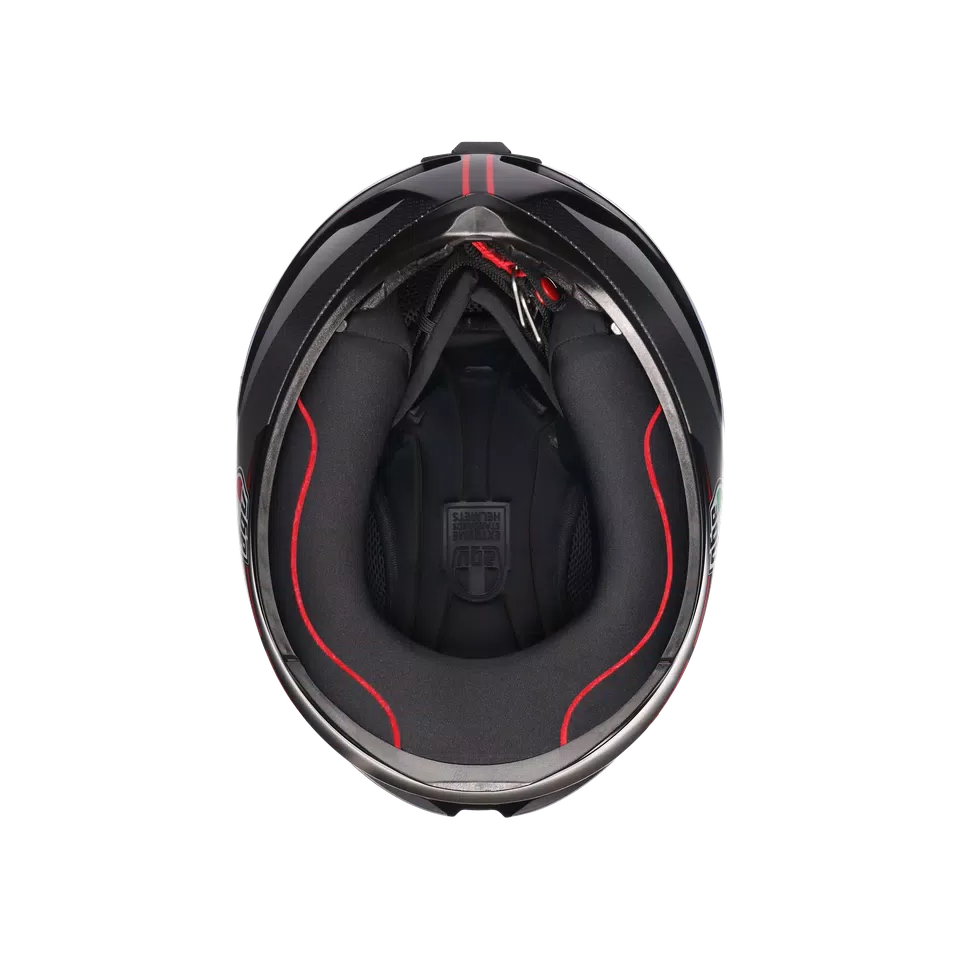 K1 S DOT(E2206) - LAP MATT BLACK/GREY/RED -  - 8