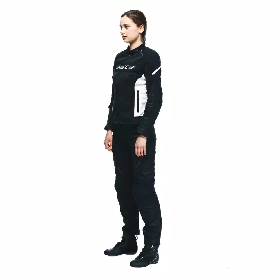 DRAKE 2 SUPER AIR - WOMEN'S SUMMER MOTORCYCLE PANTS IN FABRIC - BLACK/BLACK - 4