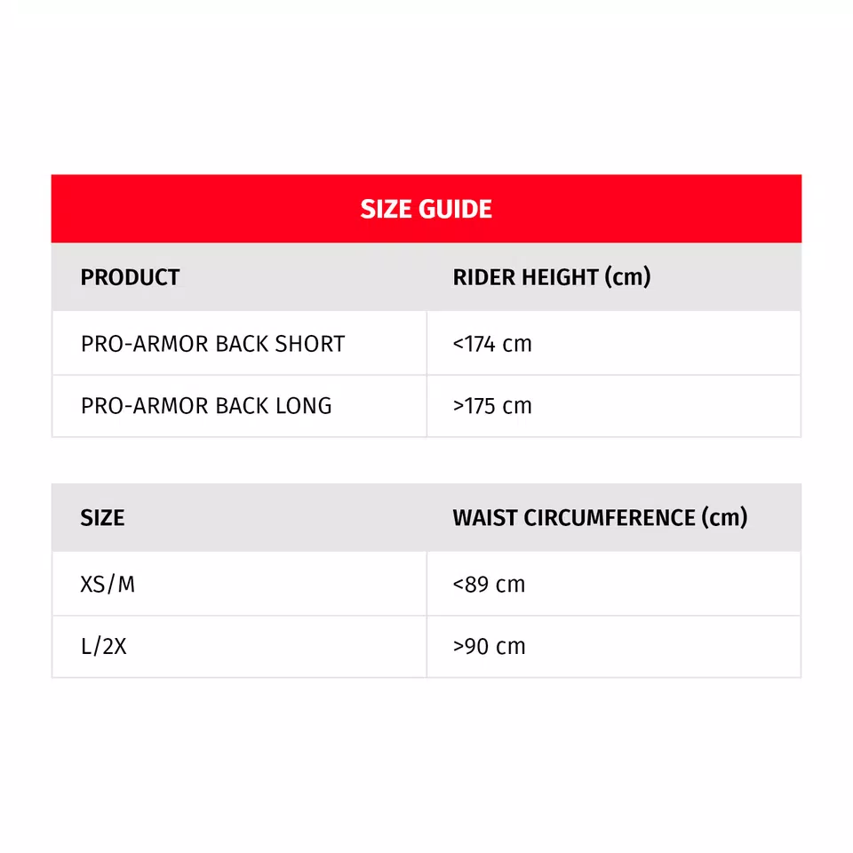 PRO-ARMOR BACK LONG - HÖHE >175cm - BLACK - 2