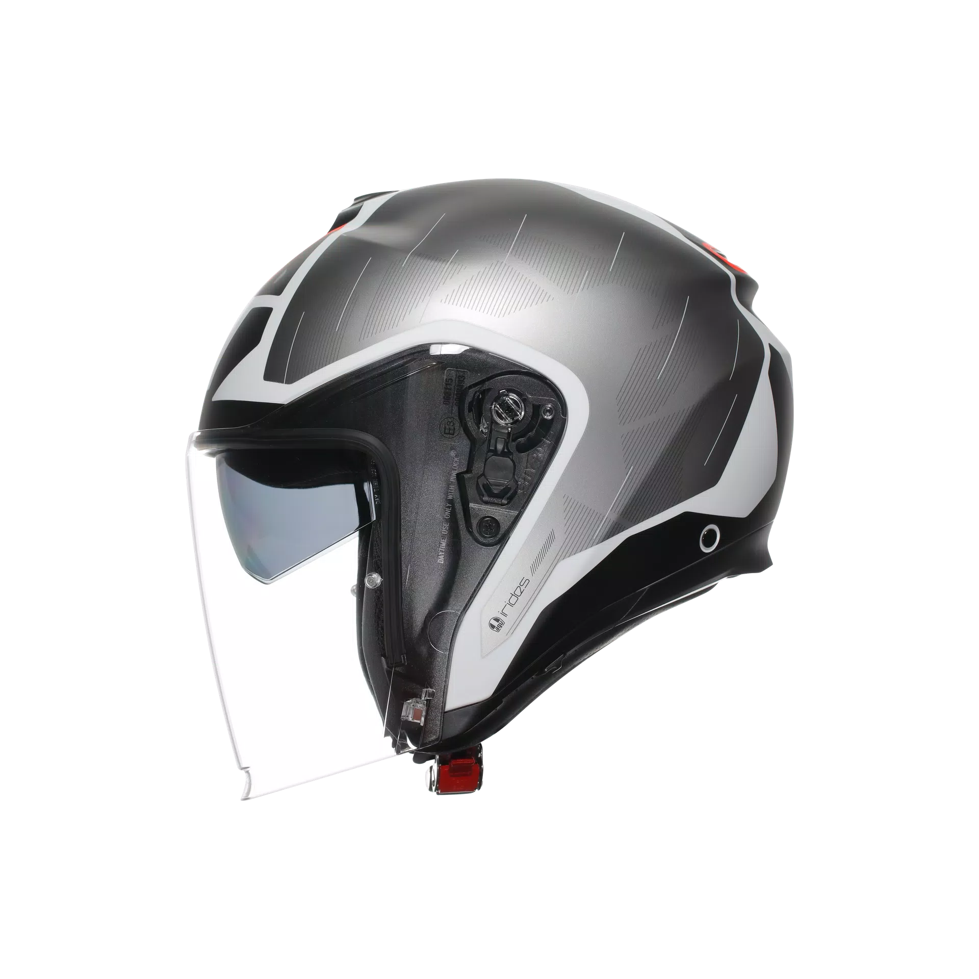 IRIDES AGV E2206 - TRIESTE MATT BLACK/WHITE/RED