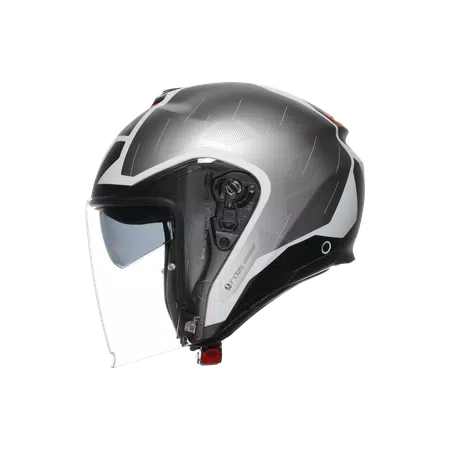 IRIDES AGV E2206 - TRIESTE MATT BLACK/WHITE/RED -  - 4