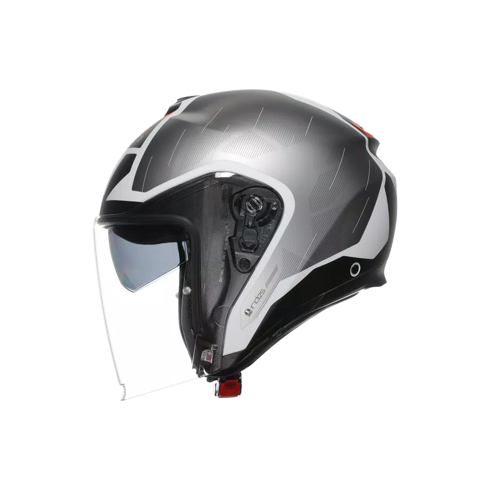 IRIDES AGV E2206 - TRIESTE MATT BLACK/WHITE/RED -  - 4