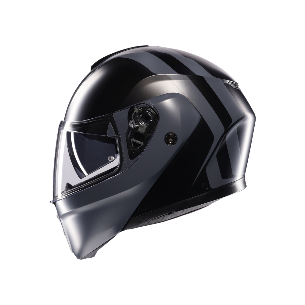 streetmodular-resia-matt-black-grey-casco-moto-modular-e2206 image number 3