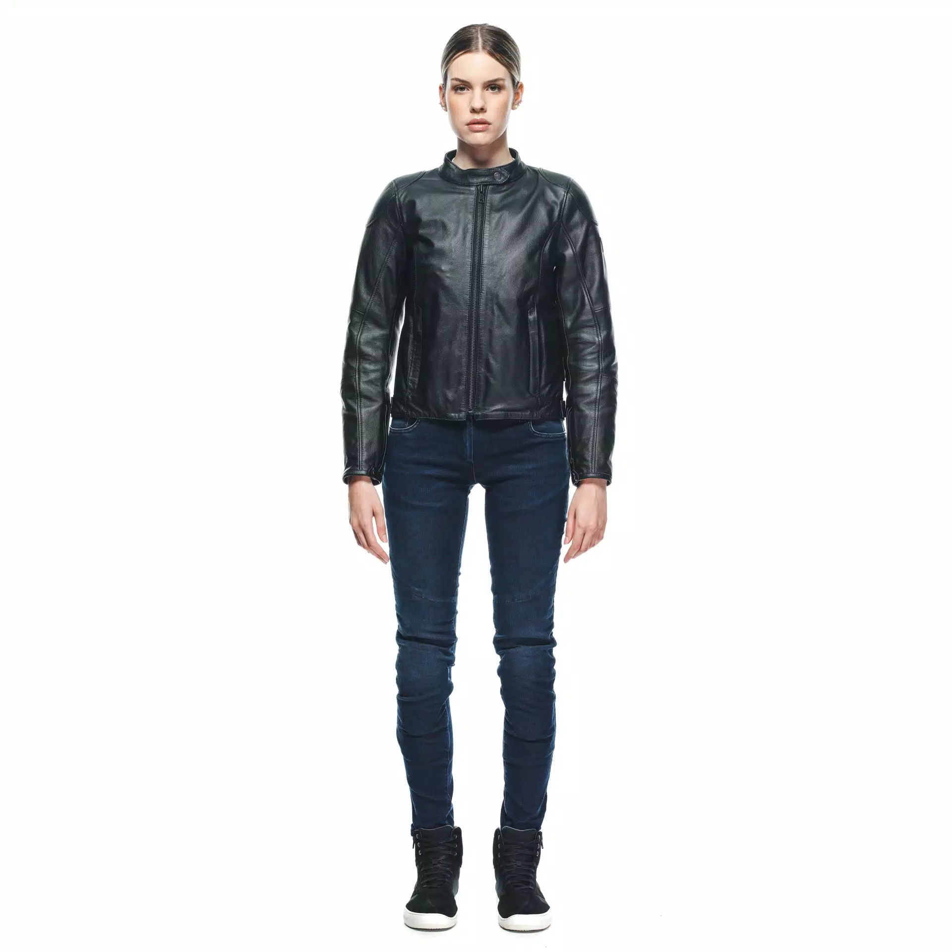 ELECTRA - GIACCA MOTO IN PELLE DONNA