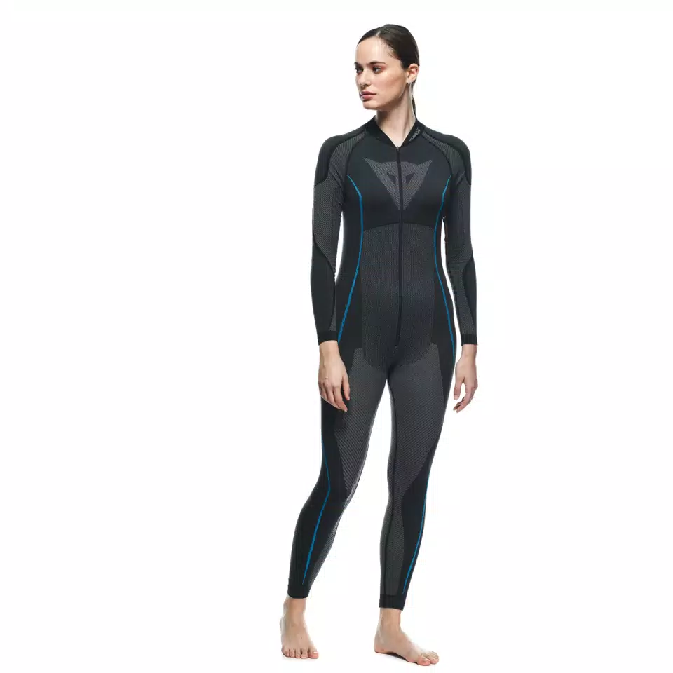 WOMEN'S MOTORCYCLE TECHNICAL UNDERSUIT - BLACK/BLUE - 6