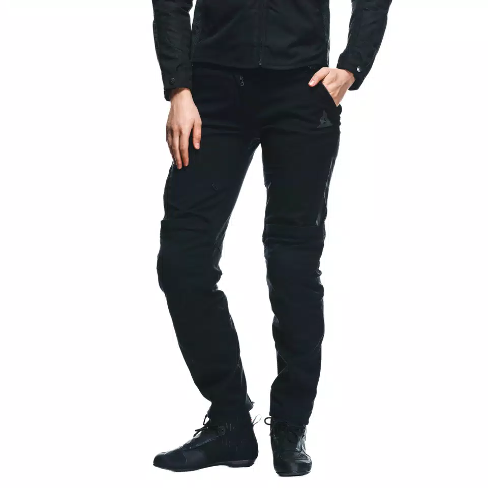 DRAKE 2 AIR - WOMEN'S SUMMER MOTORCYCLE PANTS IN FABRIC - BLACK/BLACK - 15