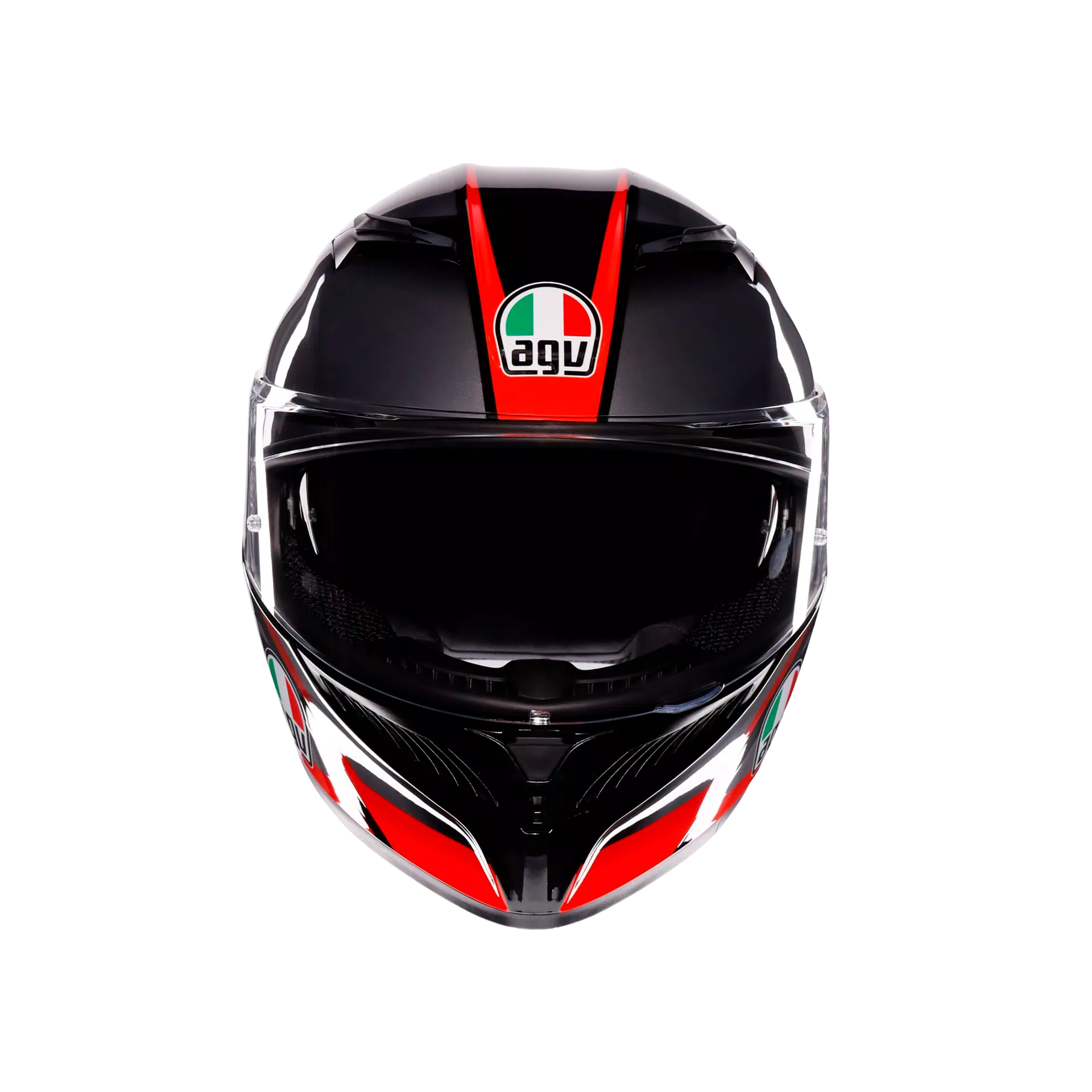 K3 STRIGA BLACK/GREY/RED - CASQUE MOTO INTÉGRAL E2206