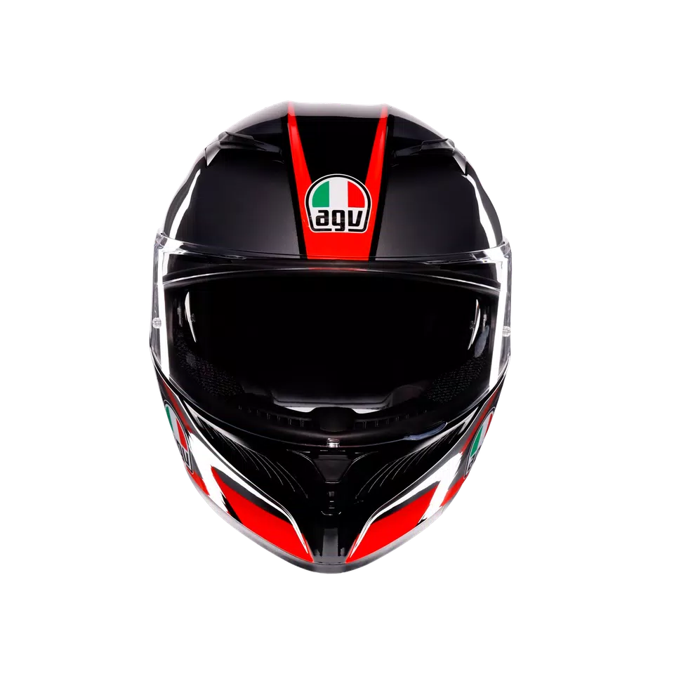 K3 STRIGA BLACK/GREY/RED - CASQUE MOTO INTÉGRAL E2206 -  - 2