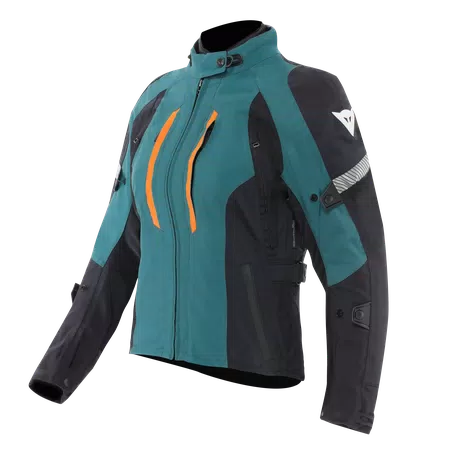 MANGEN ABSØLUTESHELL™ PRO - WOMEN'S TOURING MOTORCYCLE JACKET - DARK SEA/BLACK - 1