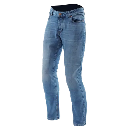 5-POCKET DENIM - REGULAR TAPSE MOTORFIETS JEANS - LIGHTBLUE - 1