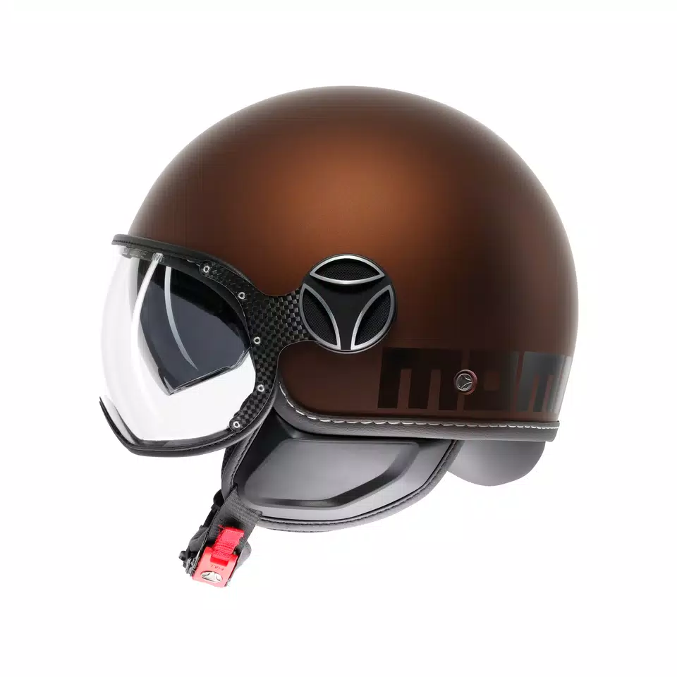 MOMODESIGN FGTR EVO MAT ESPRESSO / NOIR - CASQUE JET AVEC DOUBLE VISIÈRE E2206 -  - 4