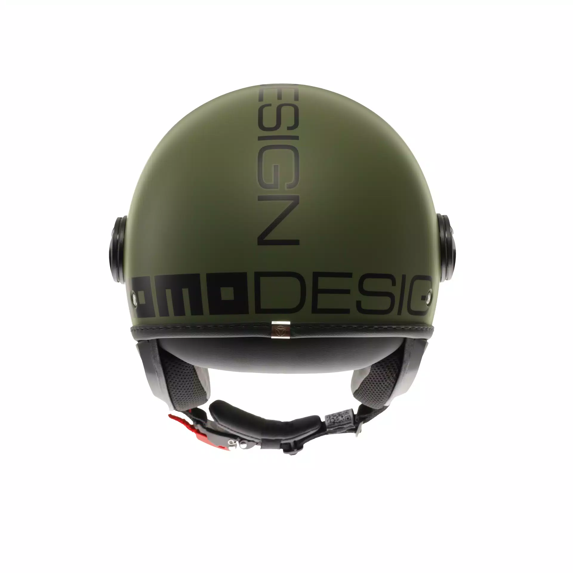 MOMODESIGN FGTR CLASSIC MATT MILITARY GREEN / BLACK - JET HELMET WITH VISOR E2206
