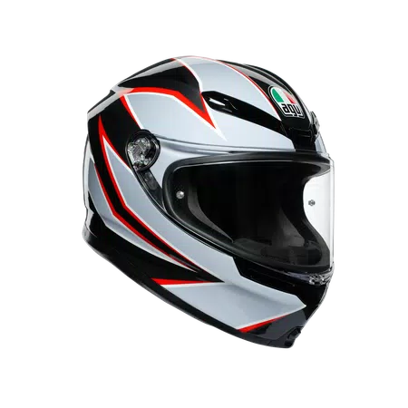 K6 AGV DOT(ECE) MULTI MPLK - FLASH MATT BLACK/GREY/RED -  - 1