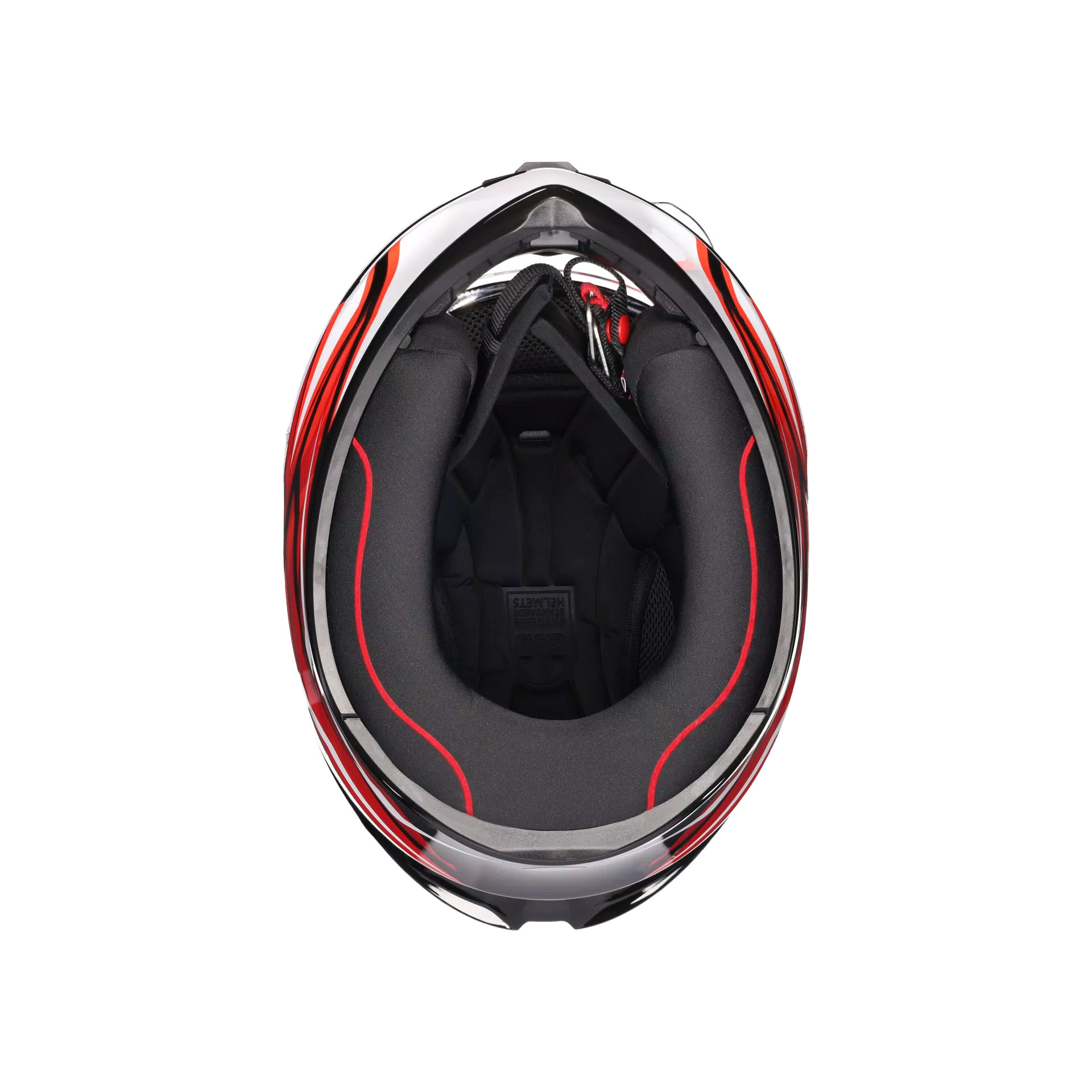 K1 S LION BLACK/RED/WHITE - MOTORBIKE FULL FACE HELMET DOT (E2206)