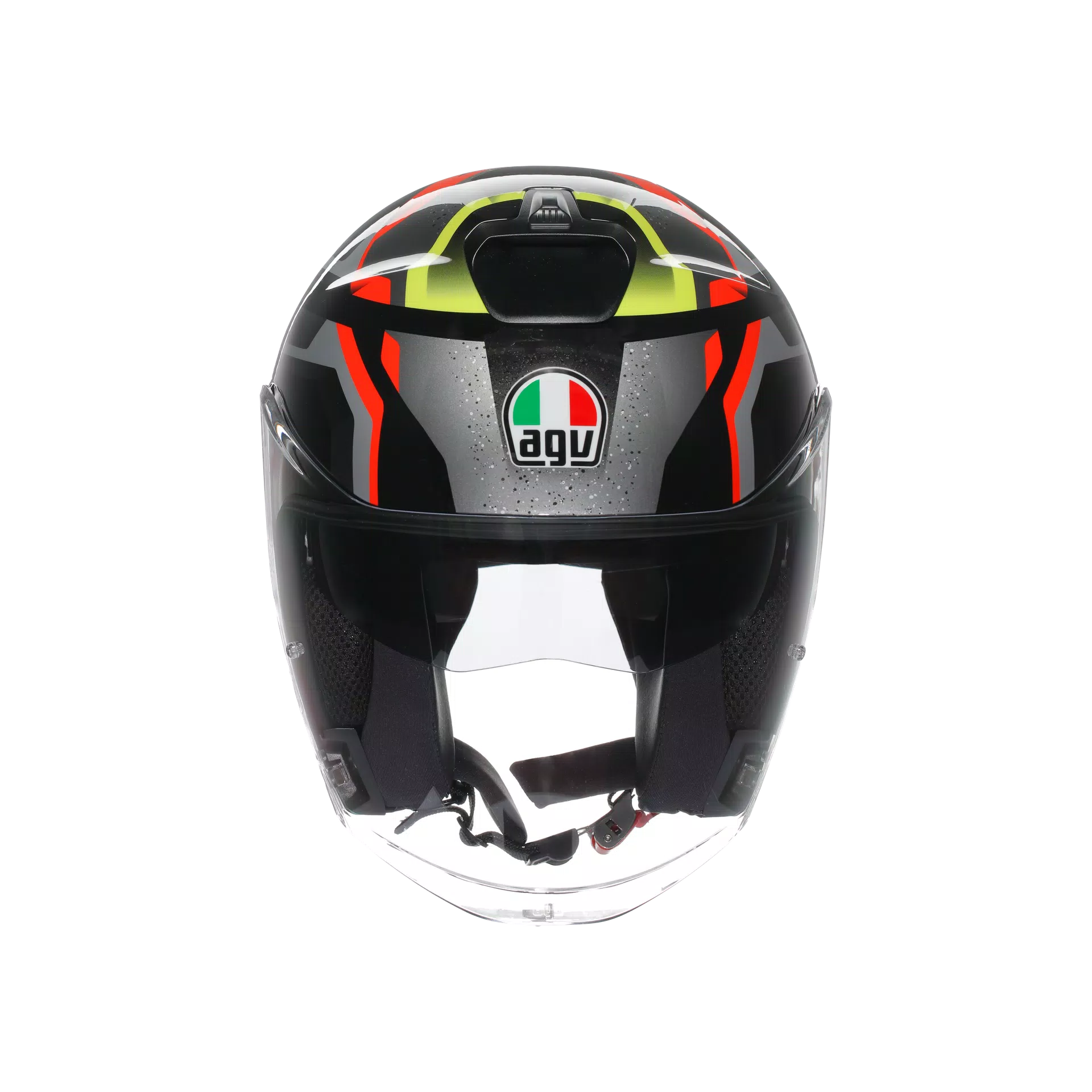 IRIDES AGV E2206 - ZURIGO BLACK/RED/YELLOW FLUO