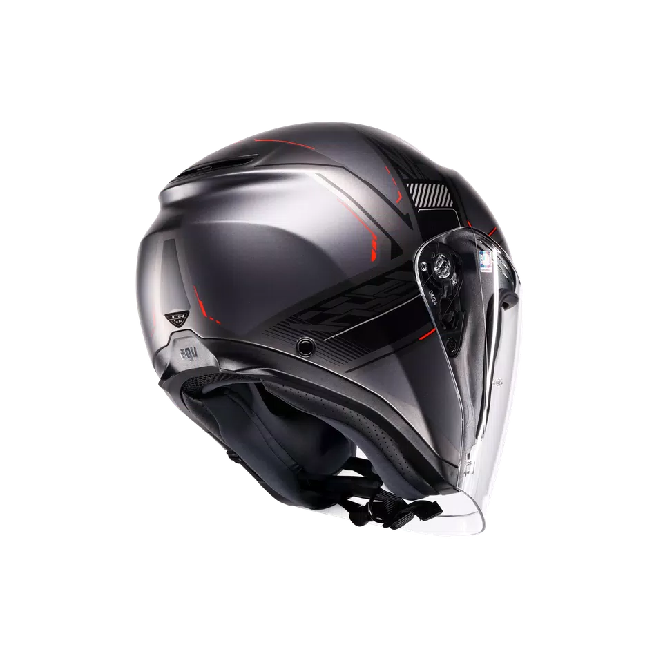 IRIDES AGV E2206 - ZAGABRIA MATT GUNMETAL/RED -  - 6