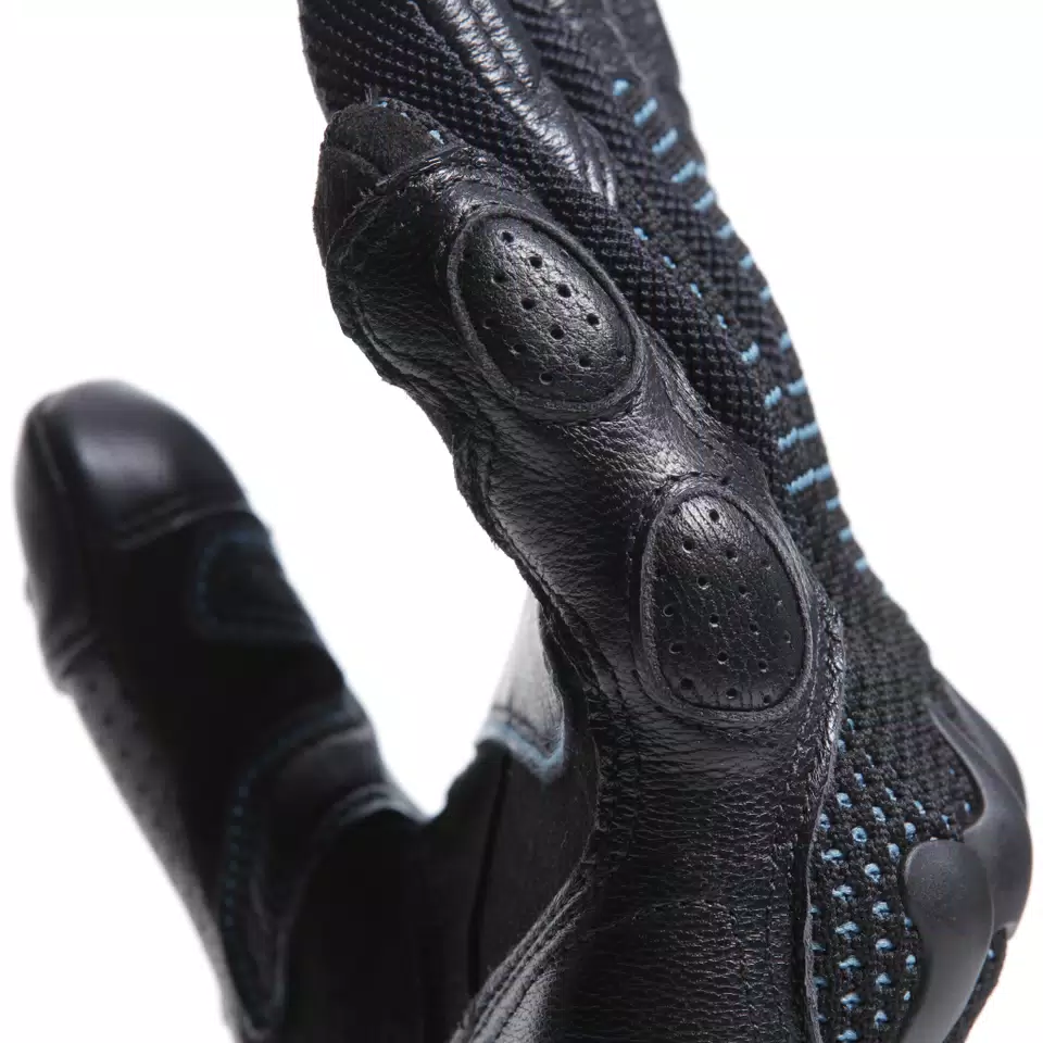 UNRULY ERGO-TEK - GUANTI MOTO IN TESSUTO DONNA - BLACK/OCEAN-DEPTHS - 10
