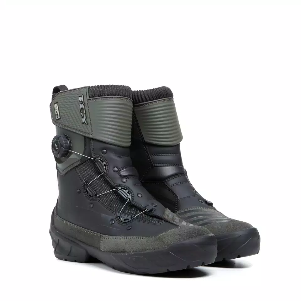 INFINITY 3 GTX MEN'S WATERPROOF MOTORCYCLE BOOTS - BLACK/MILITARY GREEN -  - 1
