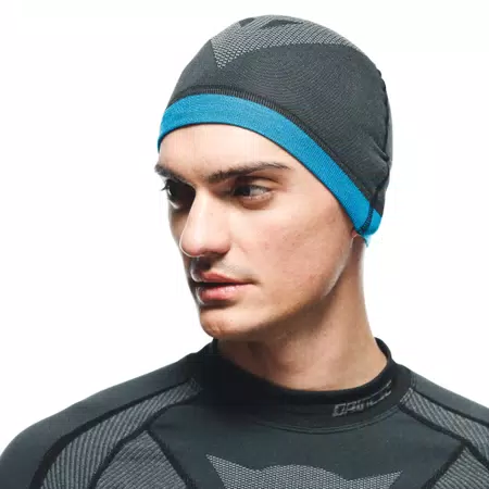 MOTORCYCLE TECHNICAL CAP - BLACK/BLUE - 2