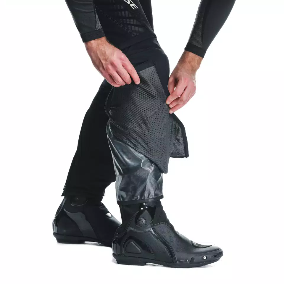 DRAKE 2 AIR ABSØLUTESHELL - MEN'S WATERPROOF MOTORCYCLE SUMMER PANTS - BLACK/BLACK - 12