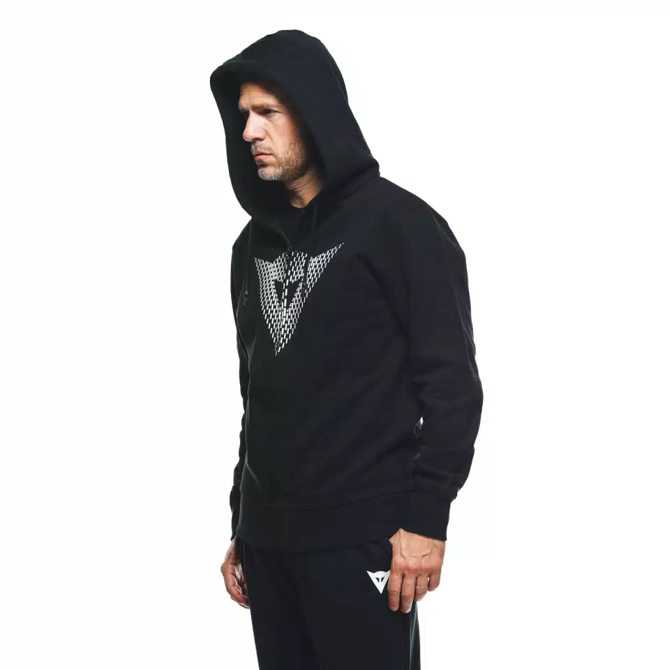 DAINESE LOGO - HEREN HOODIE - BLACK/WHITE - 6