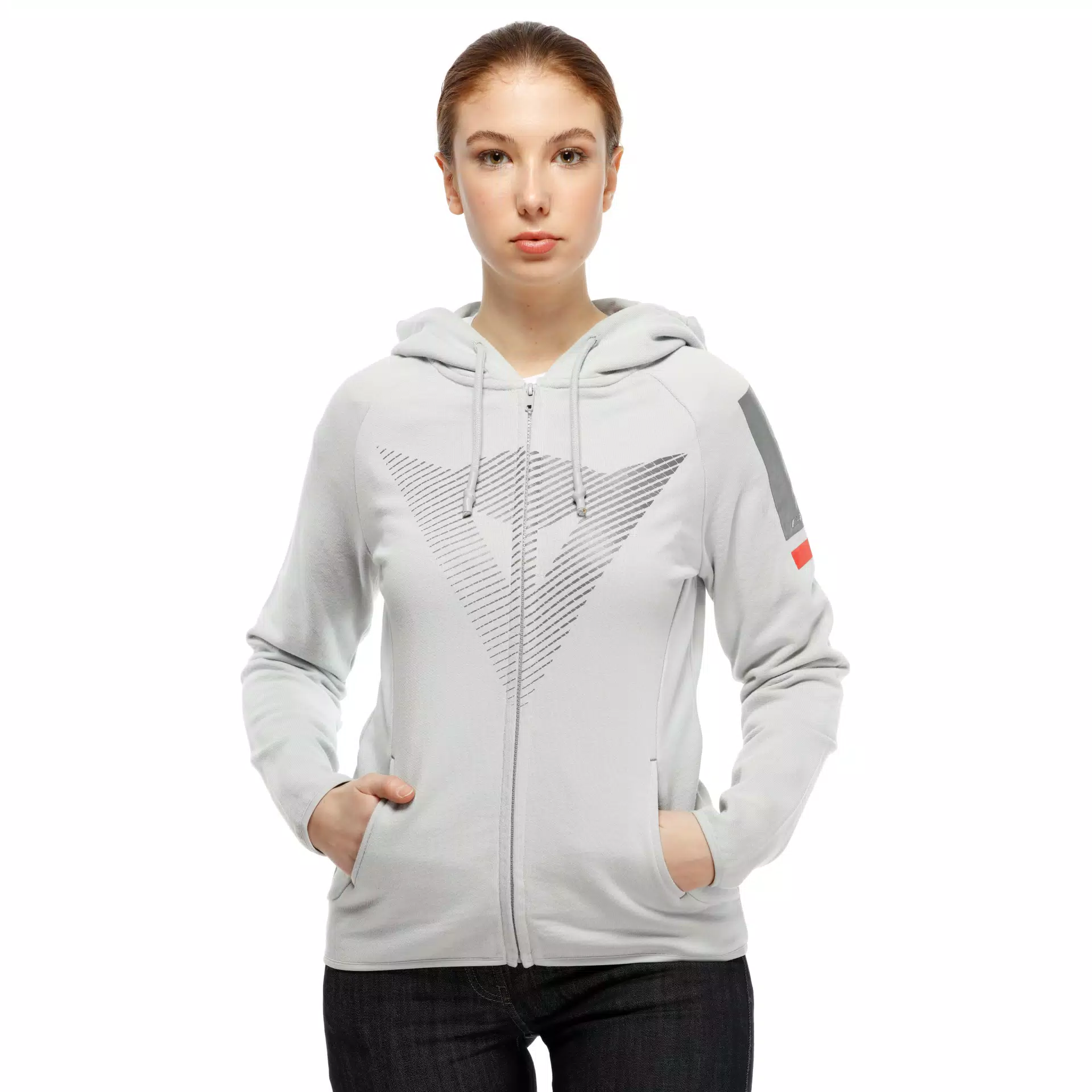 FADE - FELPA CON ZIP E CAPPUCCIO DONNA