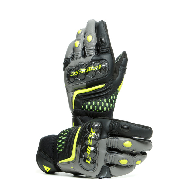 carbon-3-short-gloves-black-charcoal-gray-fluo-yellow image number 4