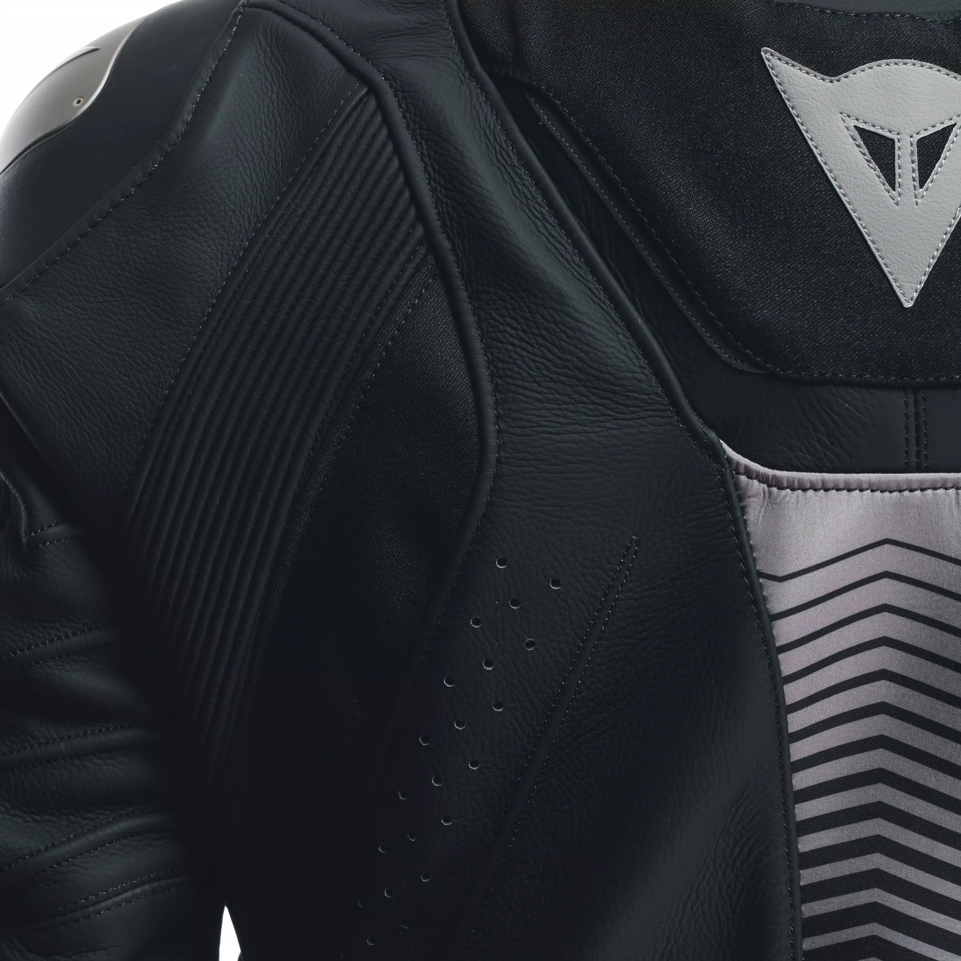 SUPER SPEED 4 LEATHER JACKET BLACK MATT CHARCOAL GRAY Dainese