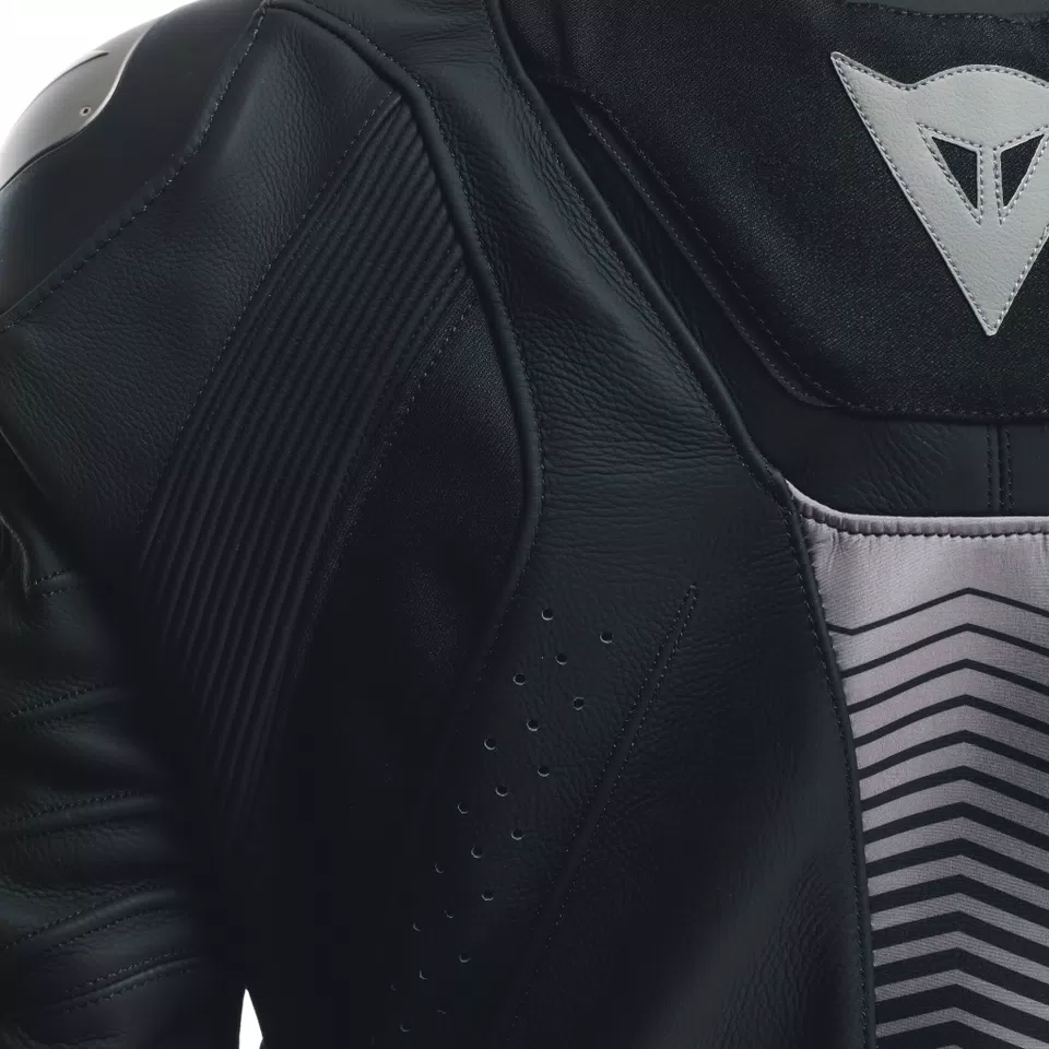 SUPER SPEED 4 - GIACCA MOTO IN PELLE UOMO - BLACK-MATT/CHARCOAL-GRAY - 15