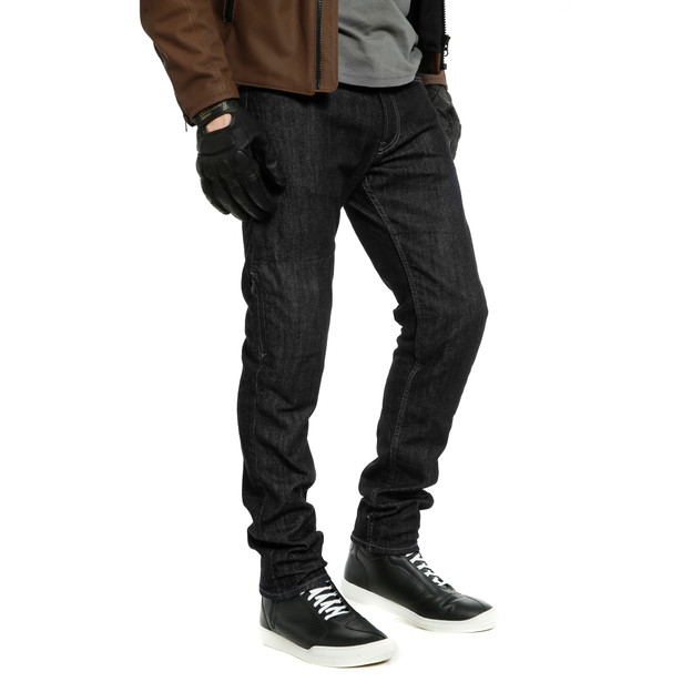 denim-slim-jeans-moto-uomo-black image number 4