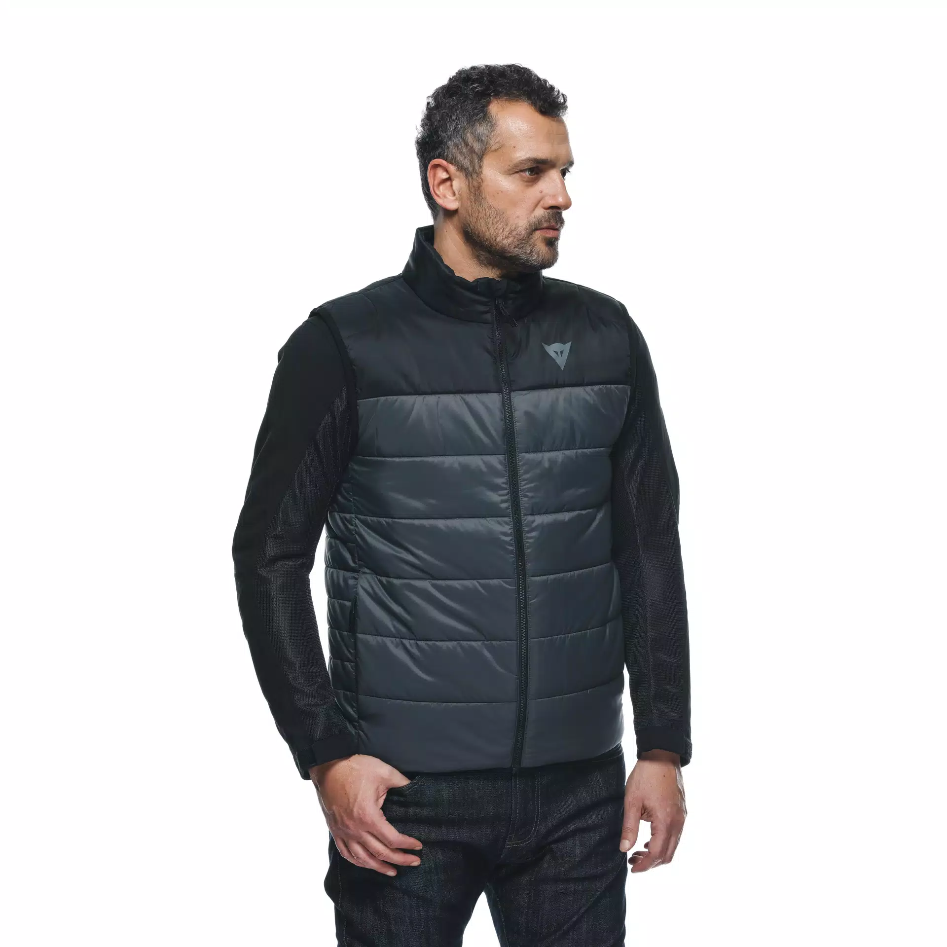 AFTER RIDE - SLEEVELESS WINDPROOF MOTORCYCLE JACKET MEN - MID LAYER WINTER