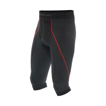 MEN'S SKI THERMAL BASE LAYER 3/4 PANTS - BLACK/RED - 1