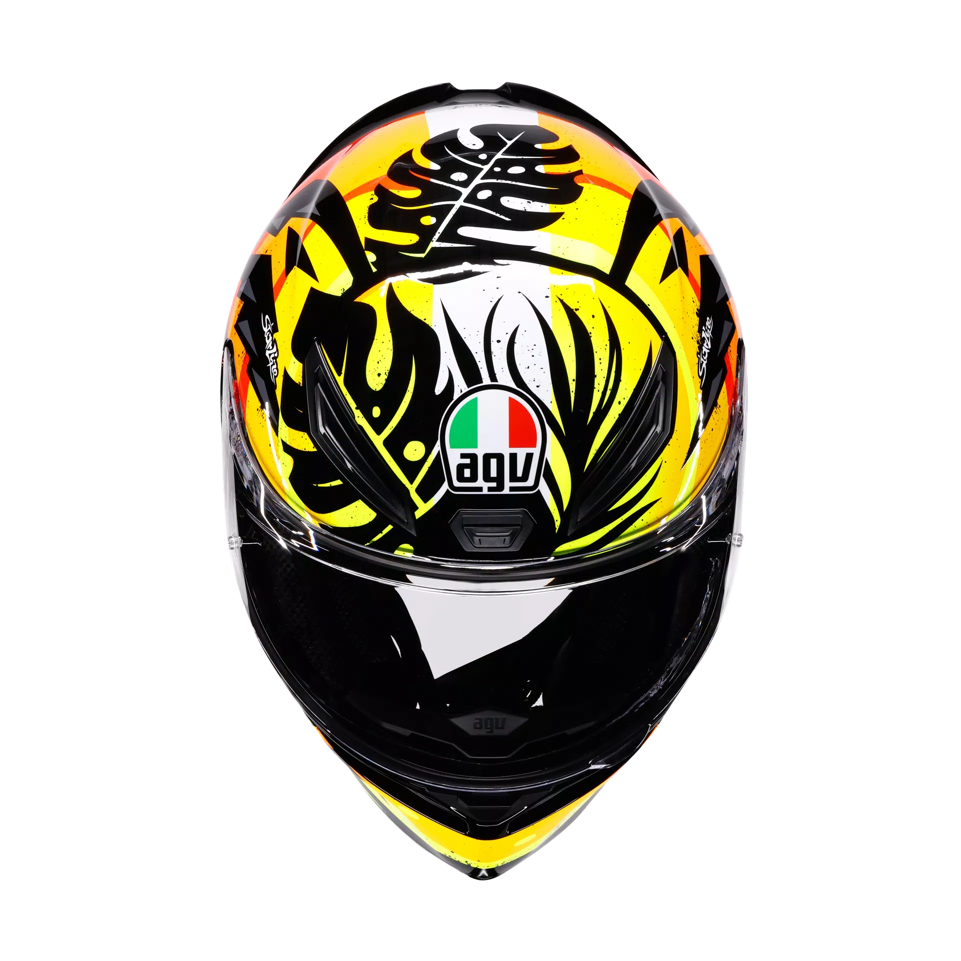 K1 S TROPICRUSH BLACK/ORANGE - MOTORBIKE FULL FACE HELMET DOT (E2206)