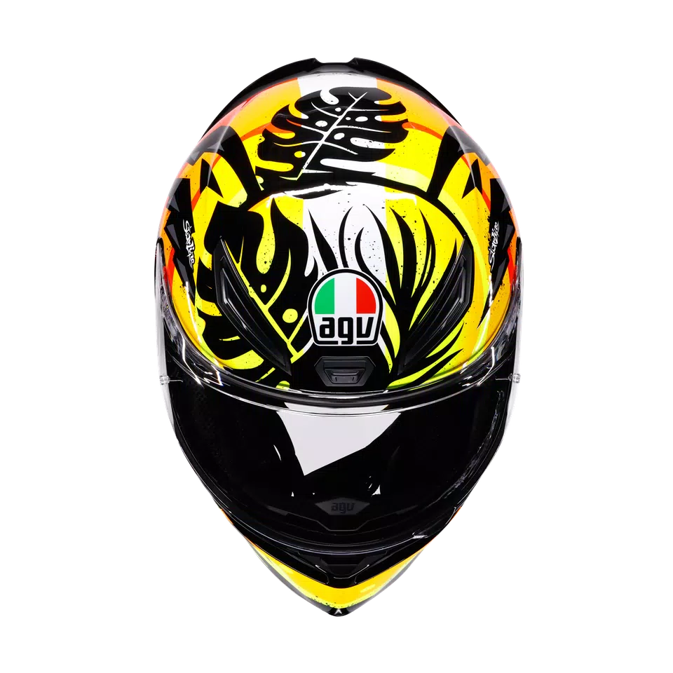 K1 S TROPICRUSH BLACK/ORANGE - MOTORBIKE FULL FACE HELMET DOT (E2206) -  - 7