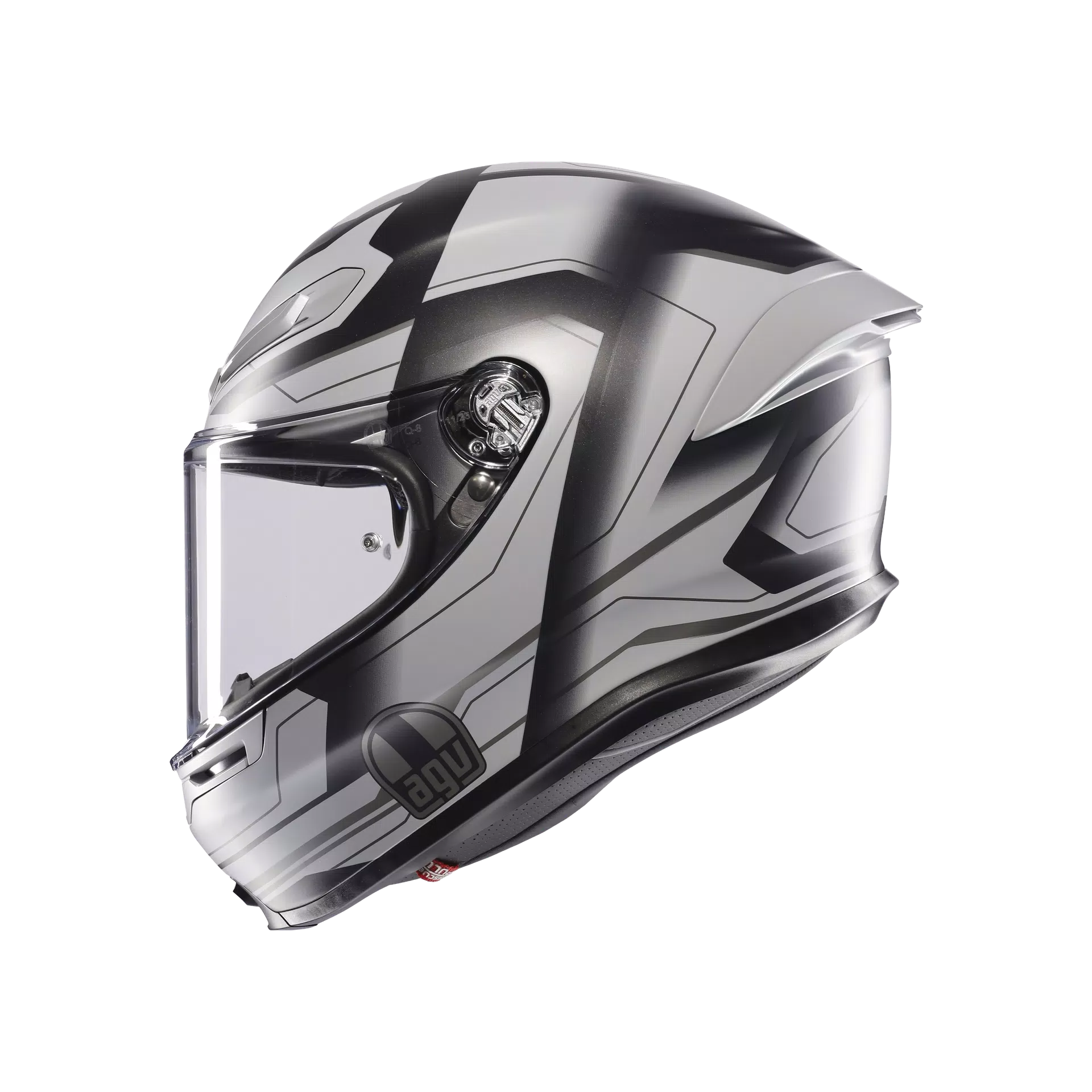 K6 S ULTRASONIC MATT BLACK/GREY - MOTORBIKE FULL FACE HELMET E2206