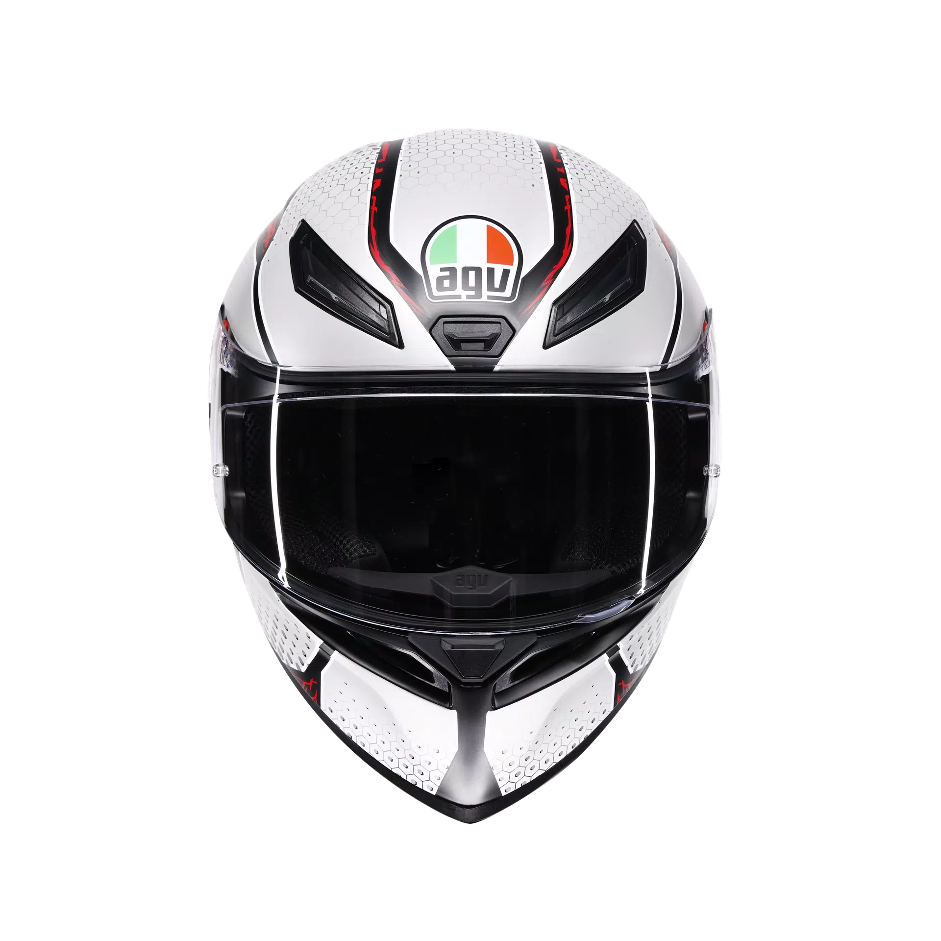 K1 S SPEEDARMOR MATT BLACK/GREY/RED - MOTORBIKE FULL FACE HELMET E2206