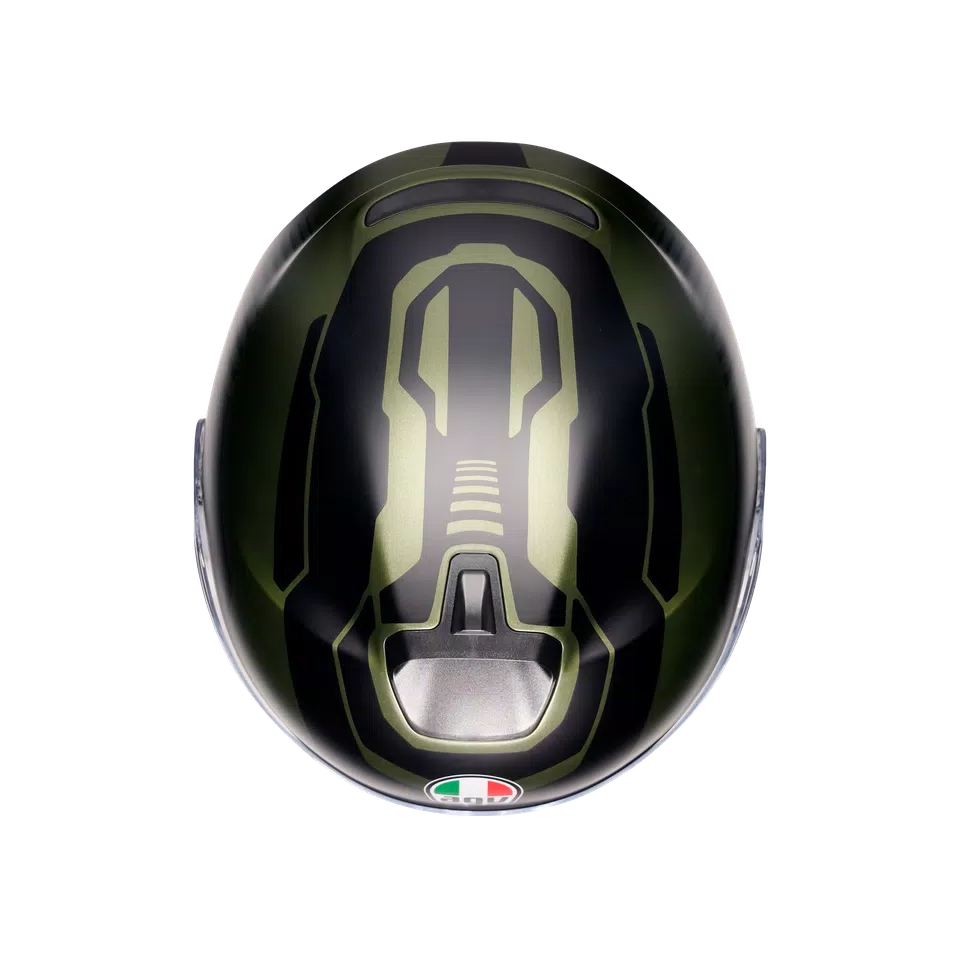 IRIDES SAKAI MATT GREEN/BLACK - MOTORBIKE OPEN FACE HELMET E2206 -  - 7