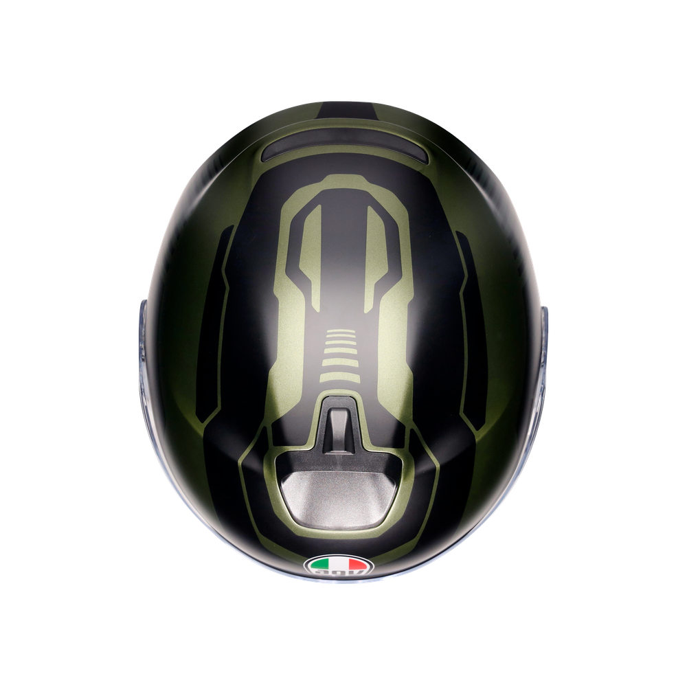 irides-sakai-matt-green-black-motorrad-jet-helm-e2206 image number 6