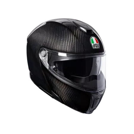 SPORTMODULAR GLOSSY CARBON - MOTORBIKE FLIP UP HELMET E2205 -  - 1