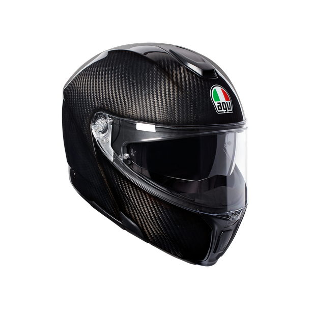sportmodular-glossy-carbon-motorbike-flip-up-helmet-e2205 image number 0